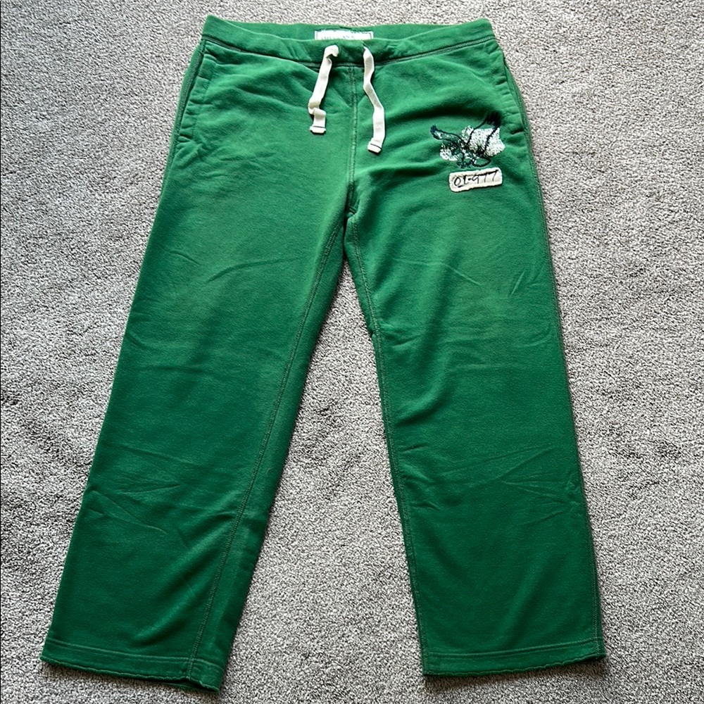 American Eagle Outfitters Green Sweatpants Relaxed Fit Joggers